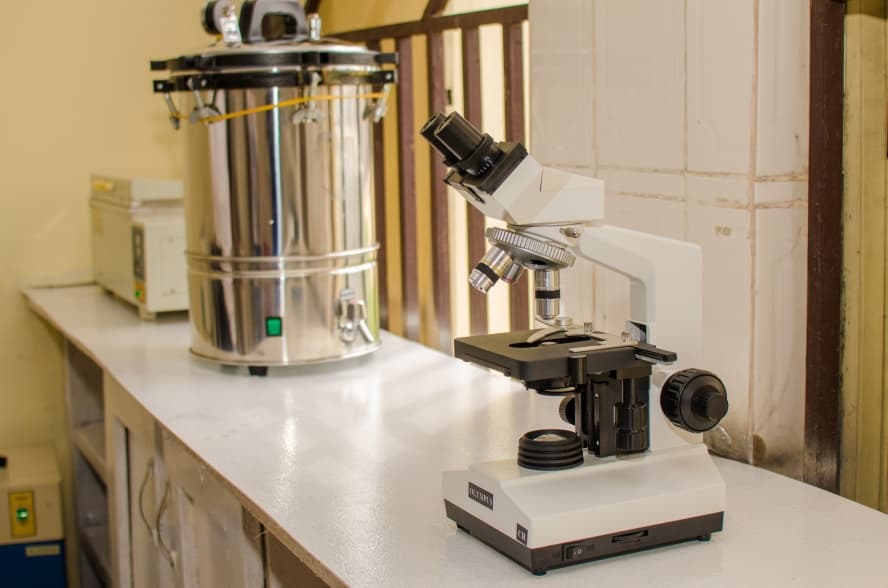 Laboratory microscope at an RSPHCMB facility