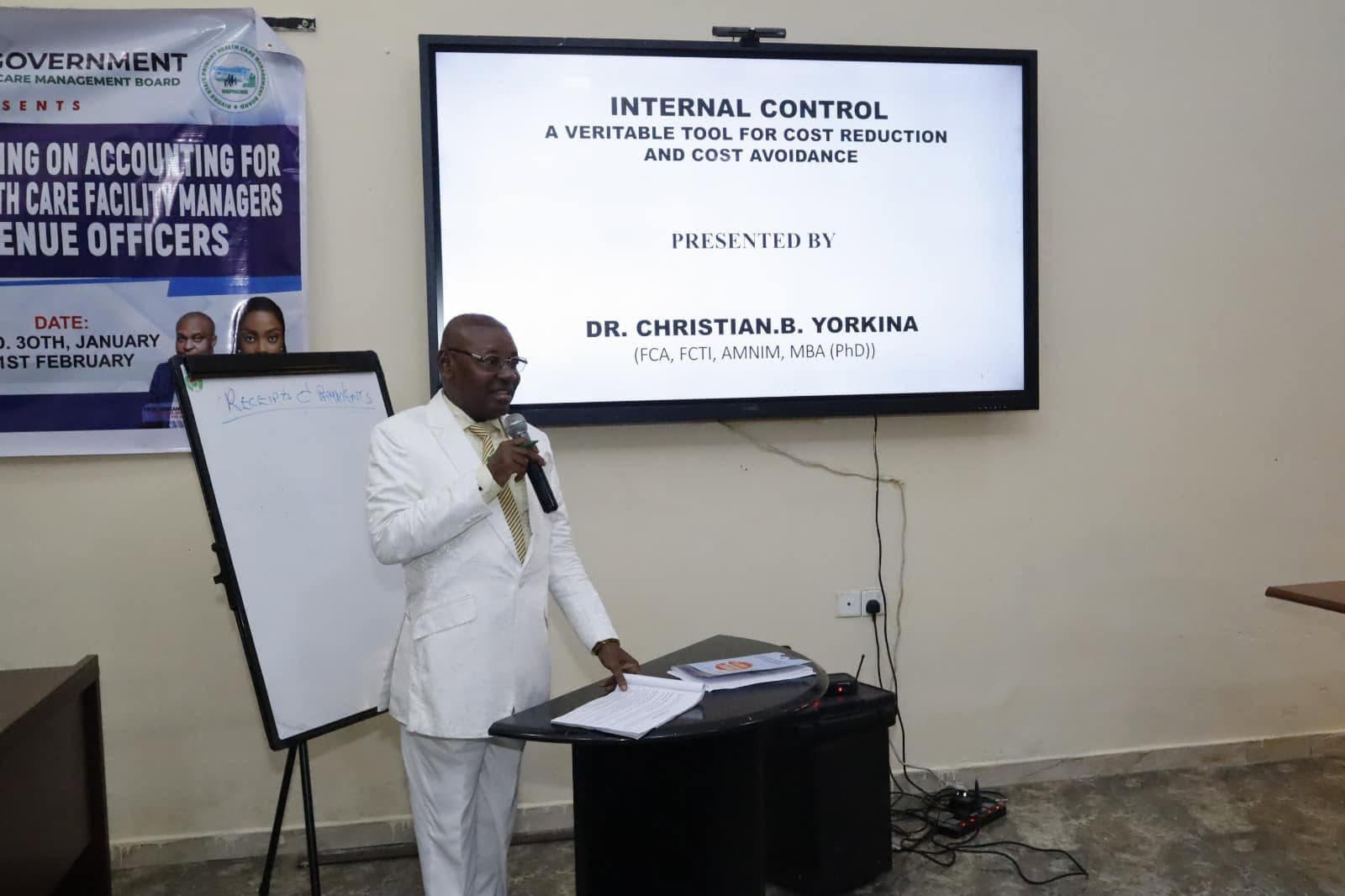 REPORT OF THE 3 DAY TRAINING PROGRAMME ON ACCOUNTING FOR PRIMARY HEALTH CARE FACILITY MANAGERS AND REVENUE OFFICERS